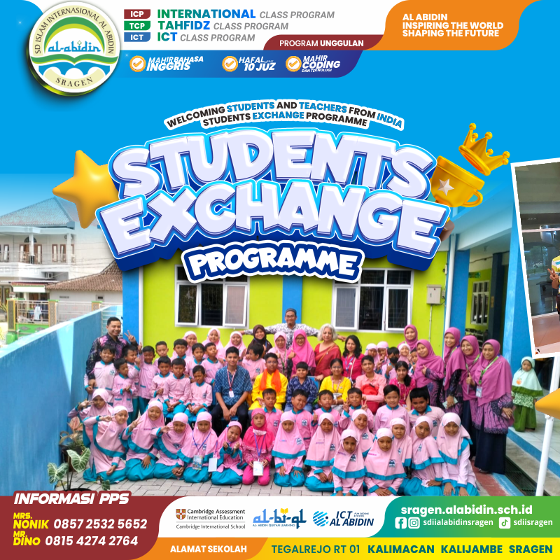 Kunjungan Kulachi Hansraj Model School ke SDII Al Abidin untuk Students Exchange Programme