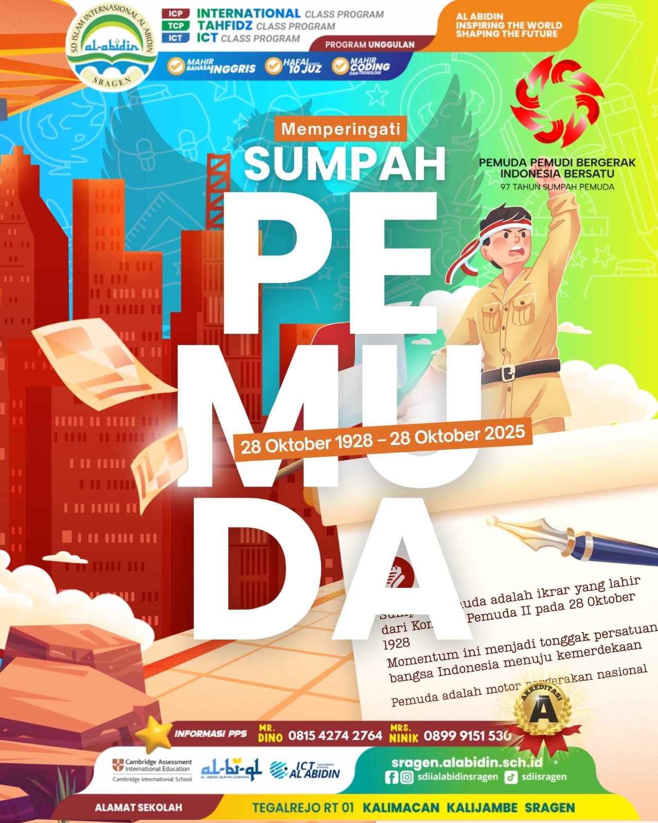 Peringatan Hari Sumpah Pemuda SDII AL ABIDIN SRAGEN