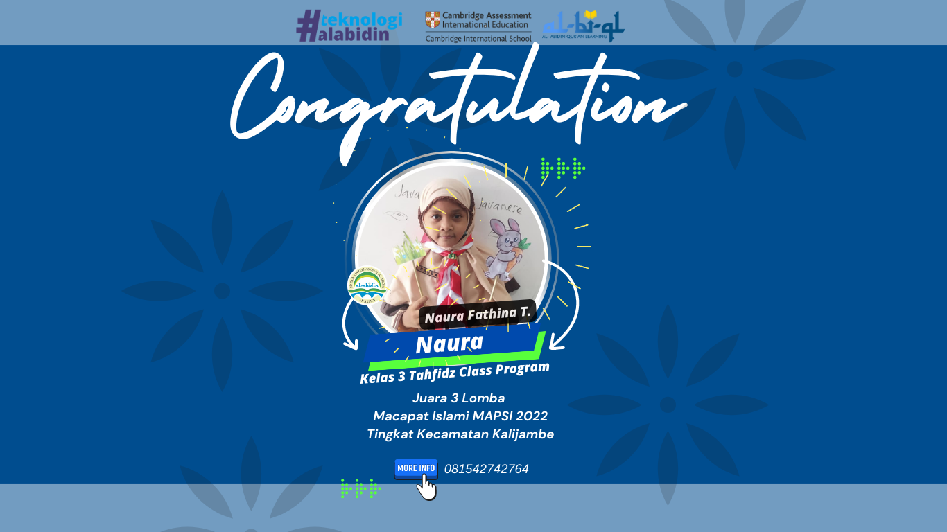 Naura, Juara 3 Lomba Macapat Islami MAPSI 2022