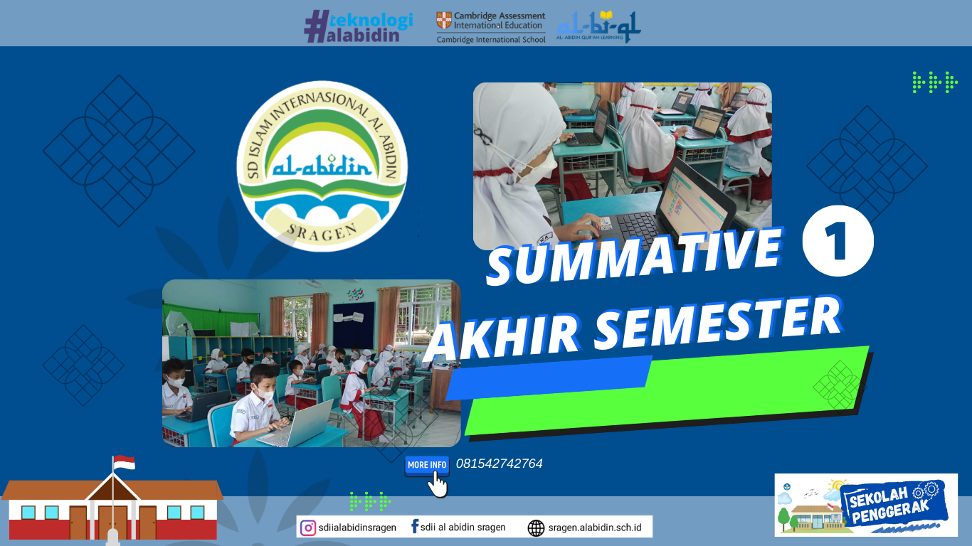 SDII Al Abidin Kalijambe Sragen, Summative Akhir Semester 1
