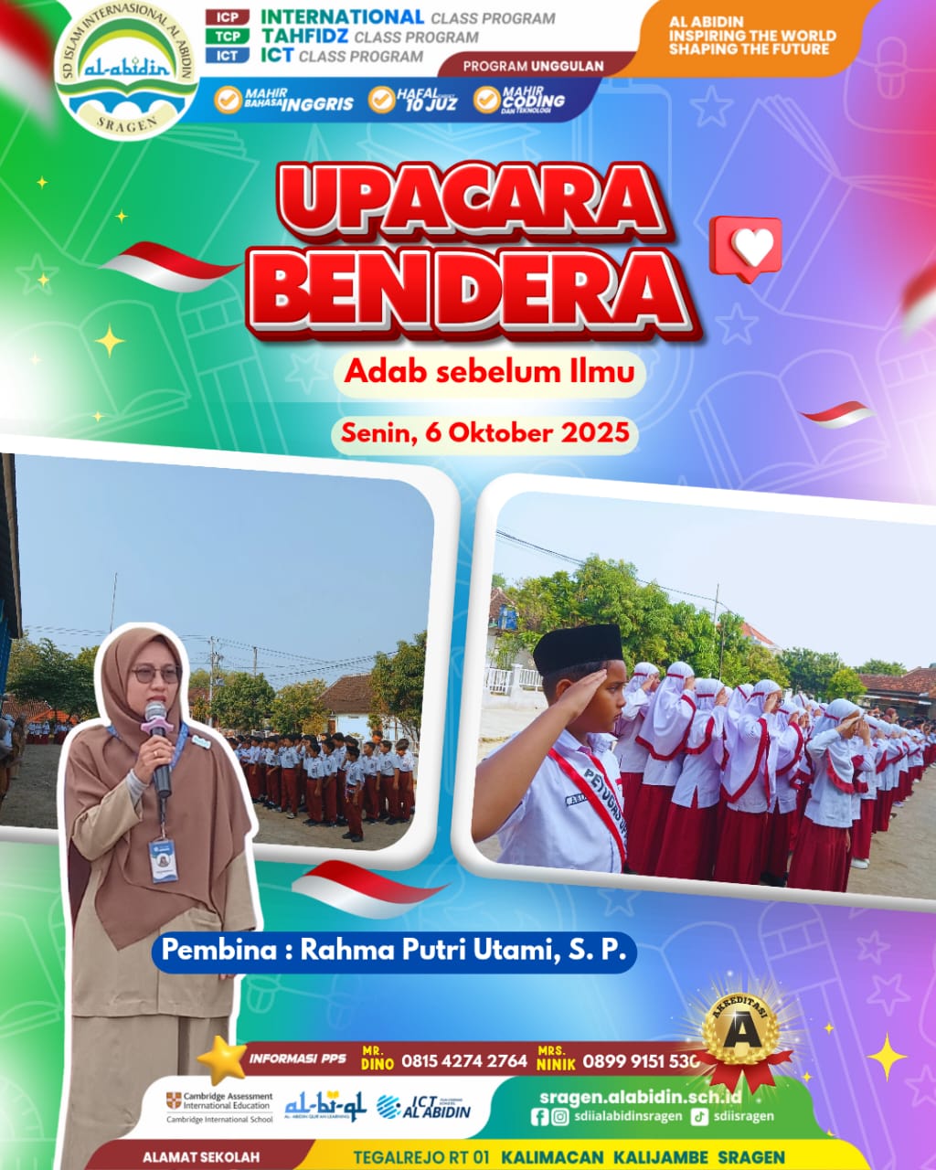 Upacara Bendera Senin, 6 Oktober 2025