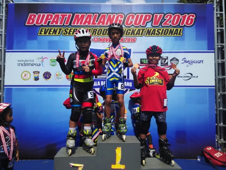 Radith dan Danis Menangi Lomba Juara Sepatu Roda Tingkat Nasional