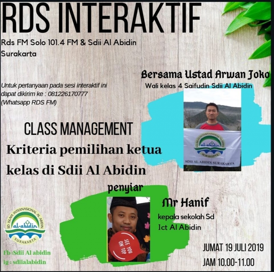 RDS Interaktif bersama Sdii Al Abidin
