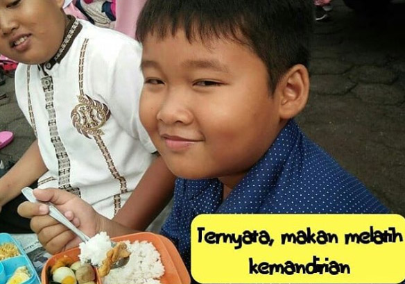 Ternyata, makan melatih kemandirian