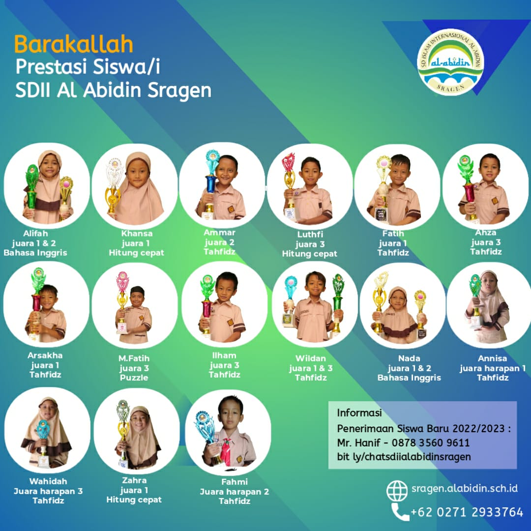 Prestasi Siswa SDII Al Abidin