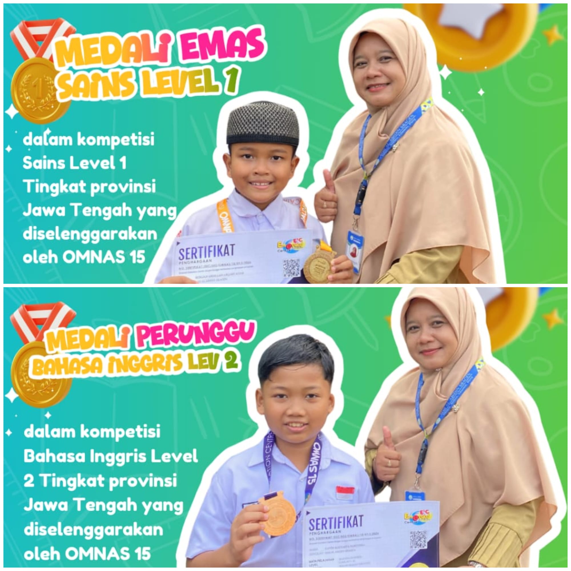 🌟 Siswa SDII Al Abidin Sragen Kembali Ukir Prestasi di Tingkat Provinsi 🌟