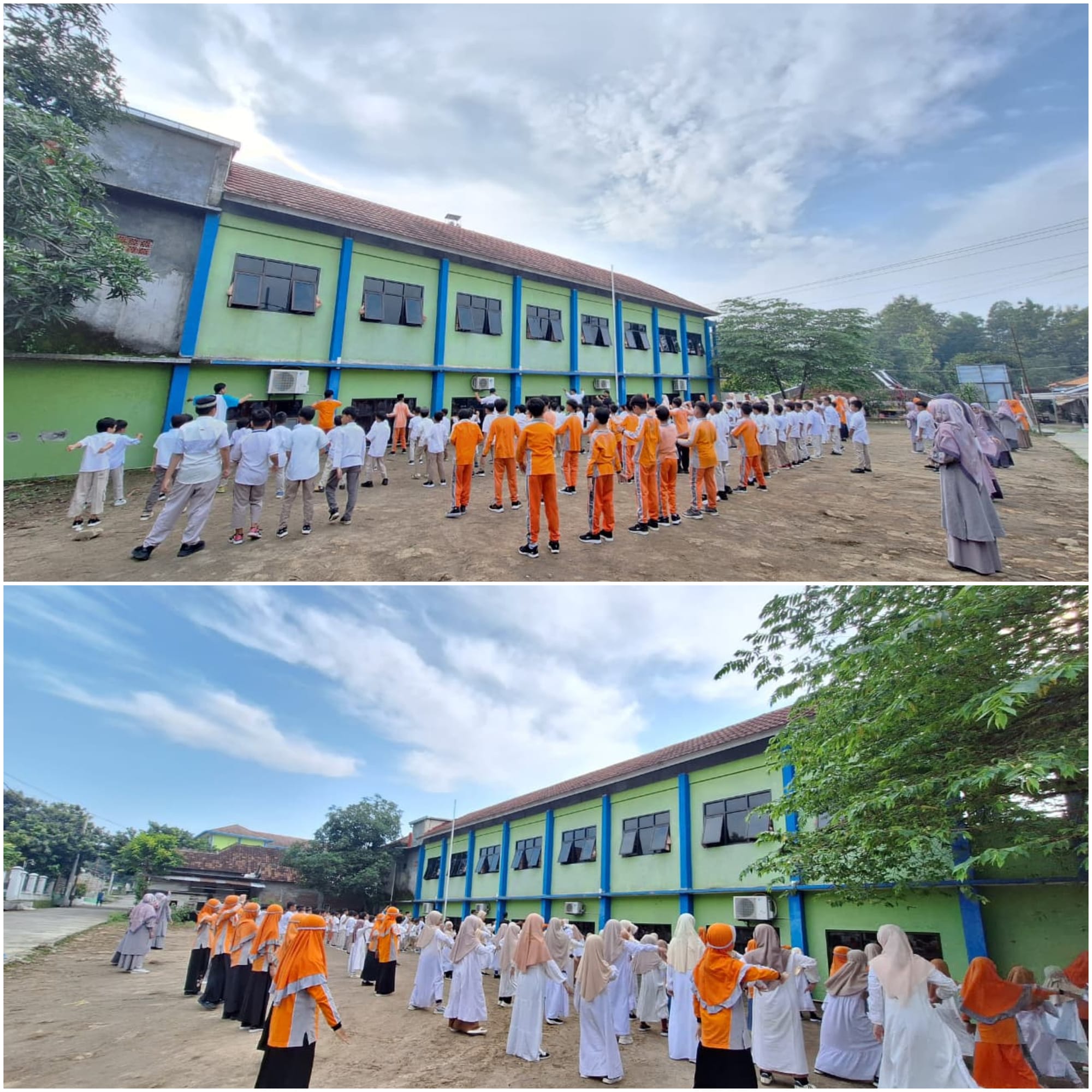 Pembiasaan Sehat di Hari Jum’at, Siswa Antusias Ikuti Senam Pagi Bersama